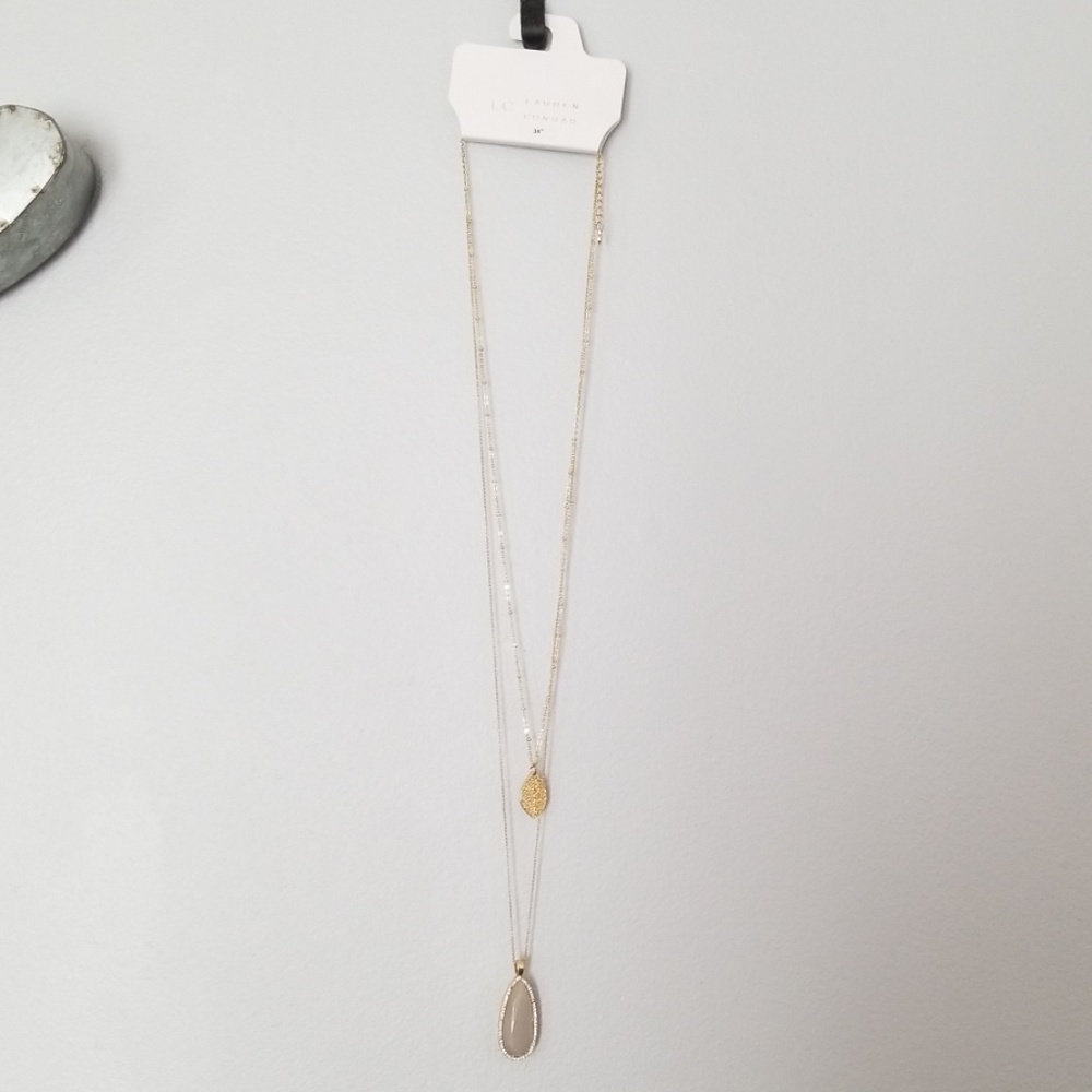 NWT Lauren Conrad 36" gold tone necklace